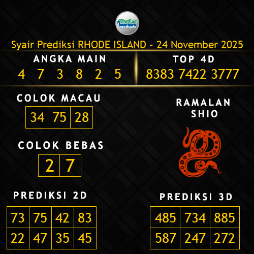 Prediksi Rhode Island Hari Ini 24-november-2025