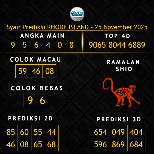 Prediksi Rhode Island Hari Ini 25-november-2025