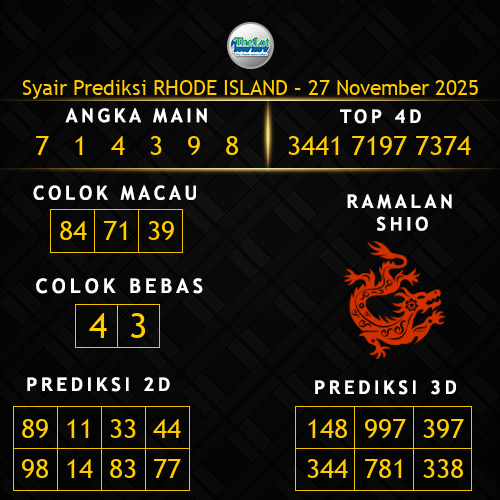 Prediksi Rhode Island Hari Ini 27-november-2025