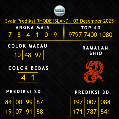 Prediksi Rhode Island Hari Ini 3-desember-2025