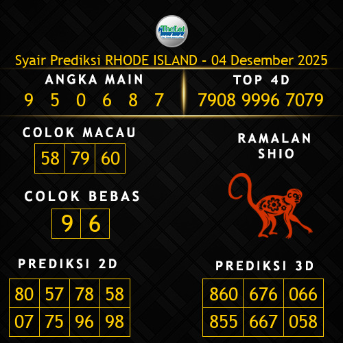 Prediksi Rhode Island Hari Ini 4-desember-2025