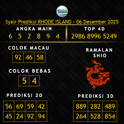Prediksi Rhode Island Hari Ini 6-desember-2025