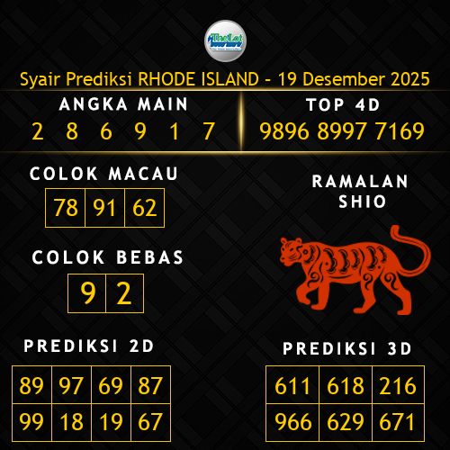 Prediksi Rhode Island Hari Ini 19-desember-2025