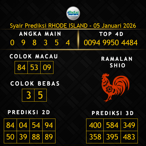 Prediksi Rhode Island Hari Ini 5-januari-2026
