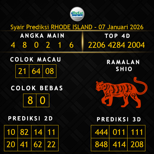 Prediksi Rhode Island Hari Ini 7-januari-2026