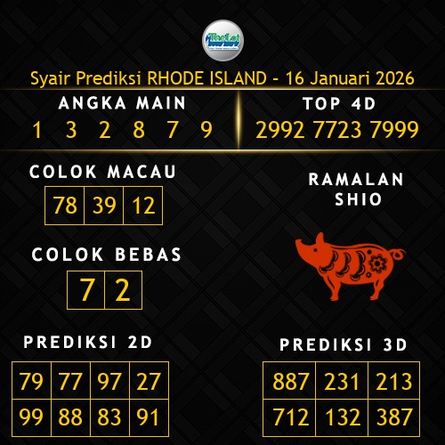 Prediksi Rhode Island Hari Ini 16-januari-2026