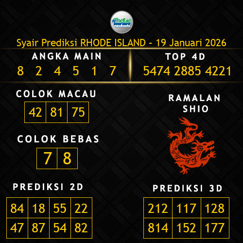 Prediksi Rhode Island Hari Ini 19-januari-2026