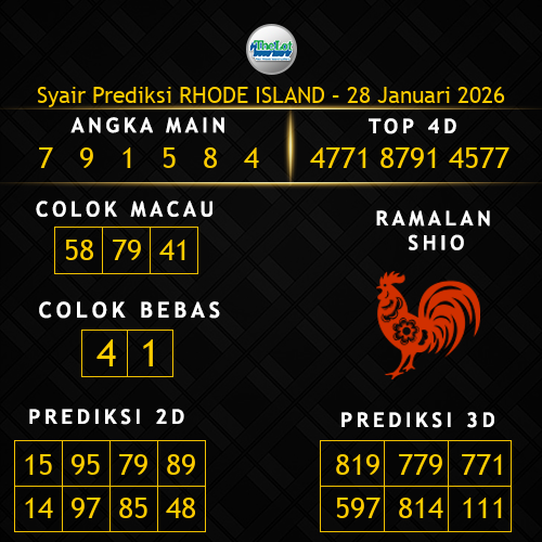 Prediksi Rhode Island Hari Ini 28-januari-2026