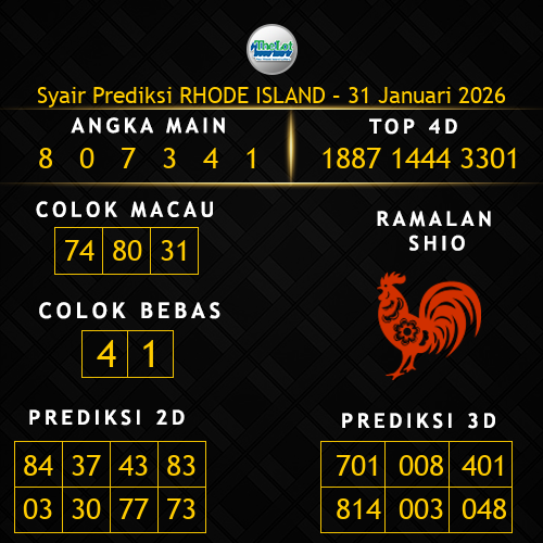 Prediksi Rhode Island Hari Ini 31-januari-2026