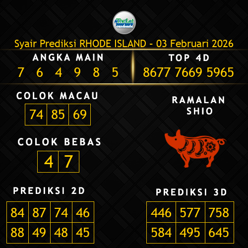 Prediksi Rhode Island Hari Ini 3-februari-2026