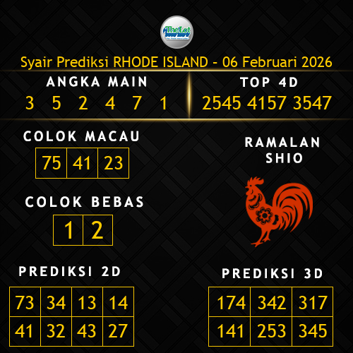 Prediksi Rhode Island Hari Ini 6-februari-2026