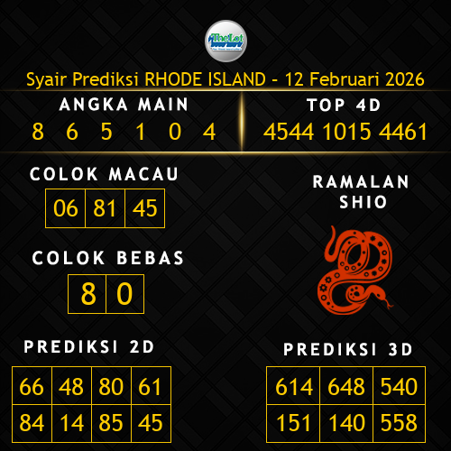 Prediksi Rhode Island Hari Ini 12-februari-2026