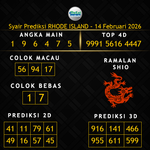 Prediksi Rhode Island Hari Ini 14-februari-2026