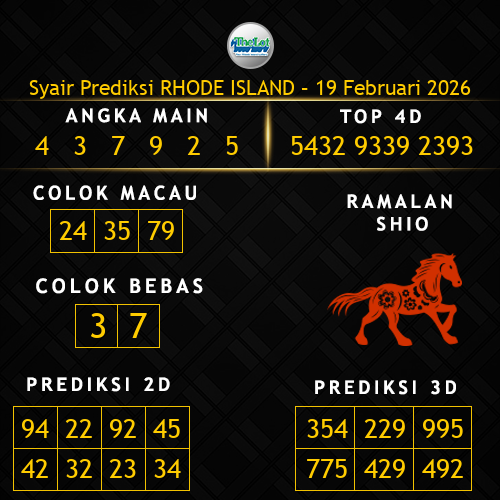 Prediksi Rhode Island Hari Ini 19-februari-2026