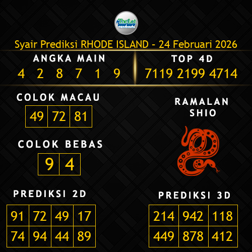 Prediksi Rhode Island Hari Ini 24-februari-2026