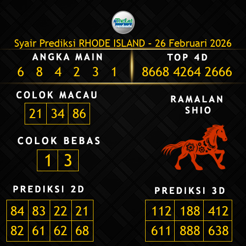 Prediksi Rhode Island Hari Ini 26-februari-2026