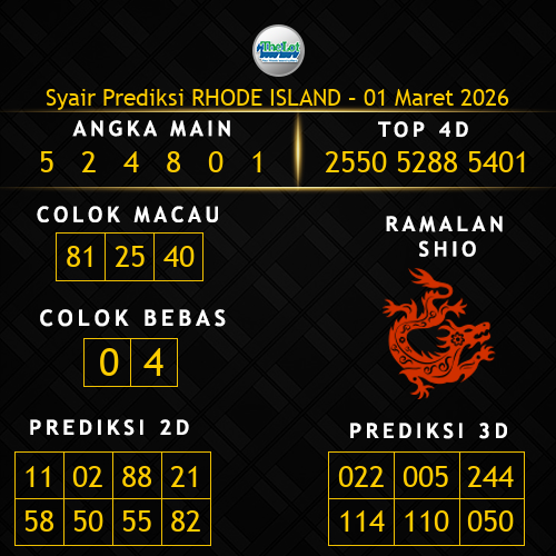 Prediksi Rhode Island Hari Ini 1-maret-2026