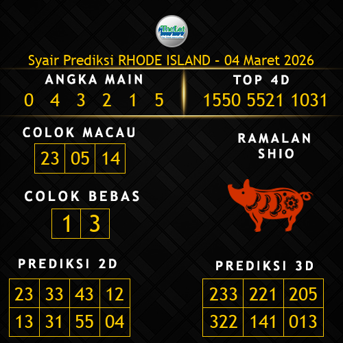 Prediksi Rhode Island Hari Ini 4-maret-2026