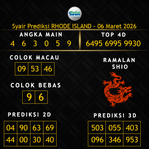 Prediksi Rhode Island Hari Ini 6-maret-2026