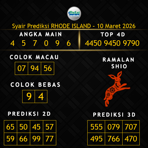 Prediksi Rhode Island Hari Ini 10-maret-2026