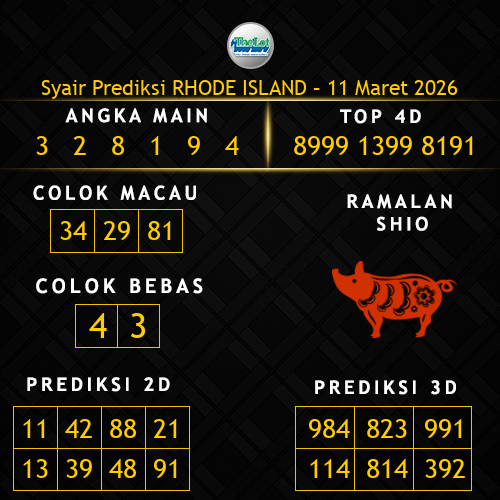 Prediksi Rhode Island Hari Ini 11-maret-2026