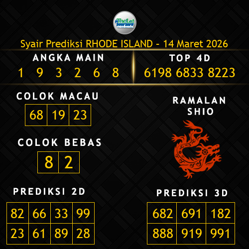Prediksi Rhode Island Hari Ini 14-maret-2026