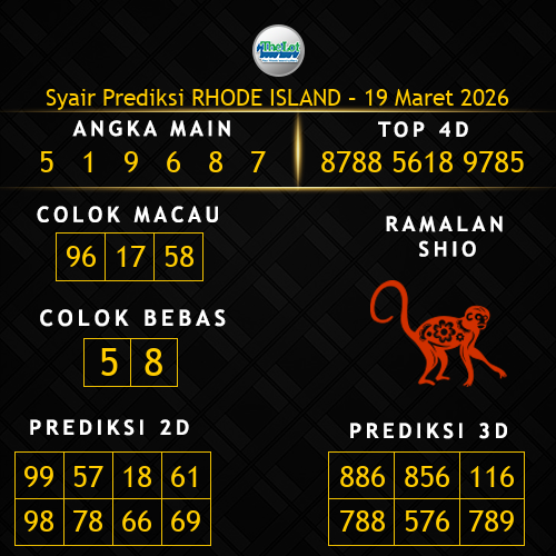 Prediksi Rhode Island Hari Ini 19-maret-2026
