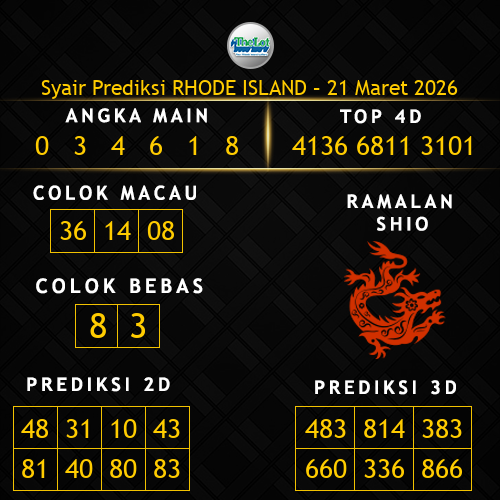 Prediksi Rhode Island Hari Ini 21-maret-2026