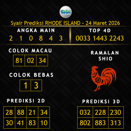 Prediksi Rhode Island Hari Ini 24-maret-2026