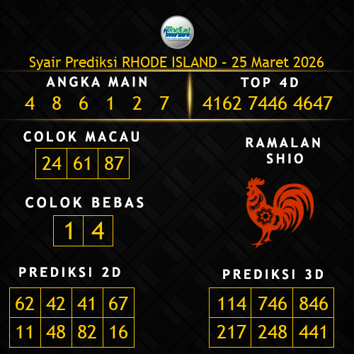 Prediksi Rhode Island Hari Ini 25-maret-2026