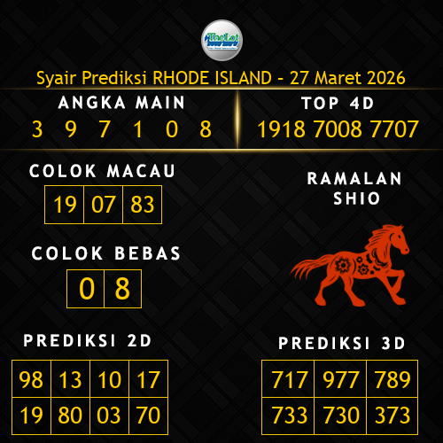 Prediksi Rhode Island Hari Ini 27-maret-2026