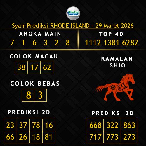Prediksi Rhode Island Hari Ini 29-maret-2026