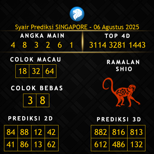 Prediksi Singapore Hari Ini 6-agustus-2025
