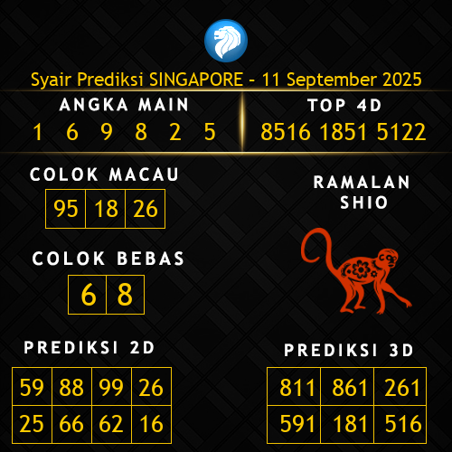 Prediksi Singapore Hari Ini 11-september-2025