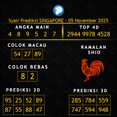 Prediksi Singapore Hari Ini 5-november-2025