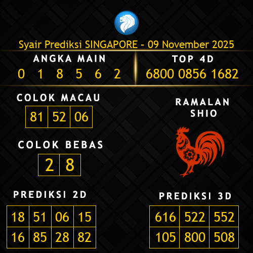 Prediksi Singapore Hari Ini 9-november-2025