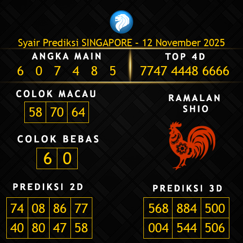 Prediksi Singapore Hari Ini 12-november-2025