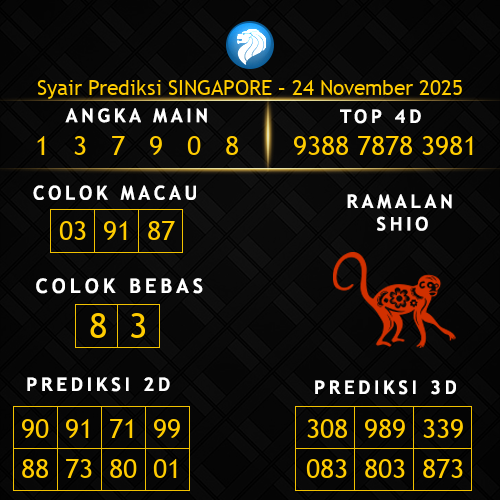 Prediksi Singapore Hari Ini 24-november-2025