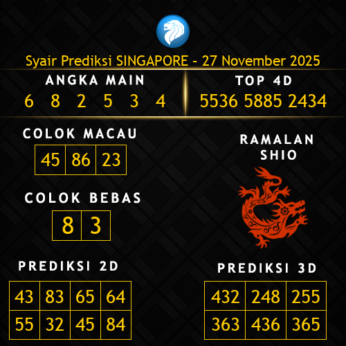 Prediksi Singapore Hari Ini 27-november-2025