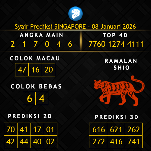 Prediksi Singapore Hari Ini 8-januari-2026