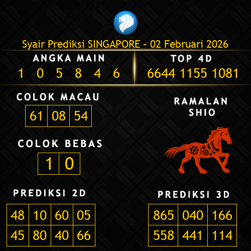 Prediksi Singapore Hari Ini 2-februari-2026