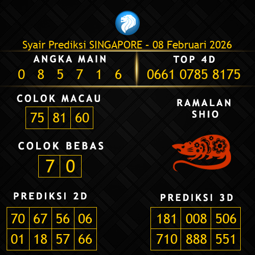 Prediksi Singapore Hari Ini 8-februari-2026