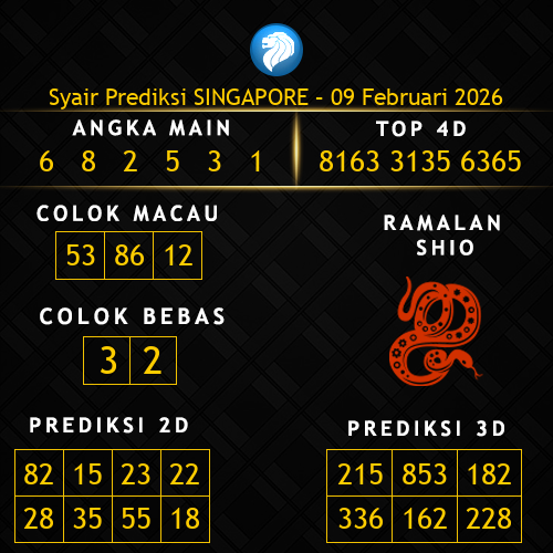 Prediksi Singapore Hari Ini 9-februari-2026