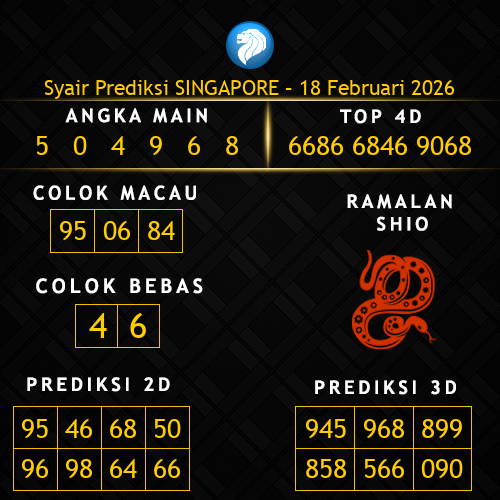 Prediksi Singapore Hari Ini 18-februari-2026