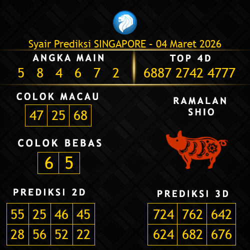 Prediksi Singapore Hari Ini 4-maret-2026