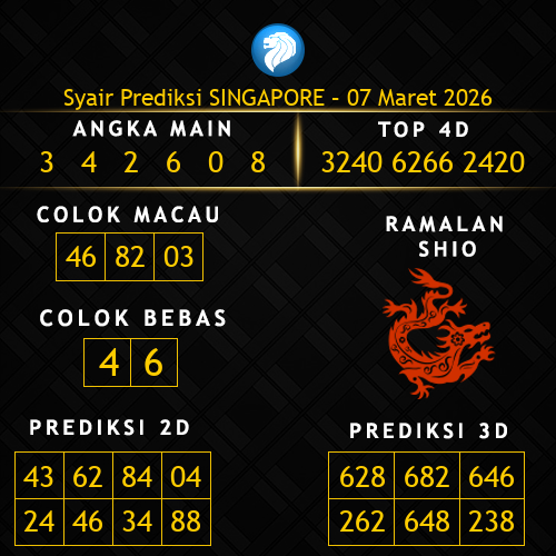 Prediksi Singapore Hari Ini 7-maret-2026