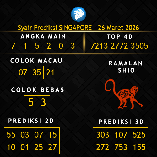 Prediksi Singapore Hari Ini 26-maret-2026