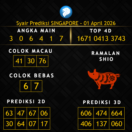Prediksi Singapore Hari Ini 1-april-2026