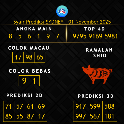 Prediksi Sydney Hari Ini 1-november-2025