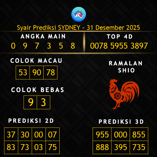 Prediksi Sydney Hari Ini 31-desember-2025